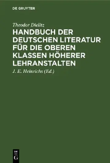 Cover of Handbuch Der Deutschen Literatur Für Die Oberen Klassen Höherer Lehranstalten