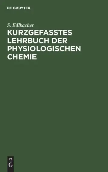 Cover of Kurzgefasstes Lehrbuch Der Physiologischen Chemie