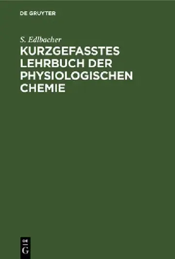 Cover of Kurzgefasstes Lehrbuch Der Physiologischen Chemie