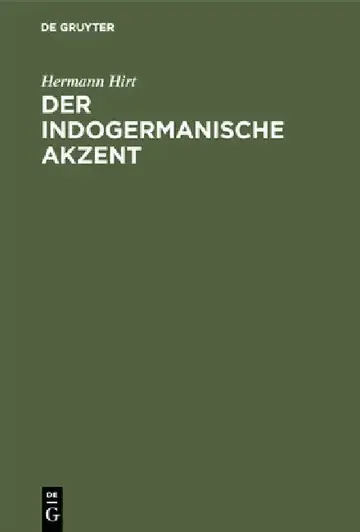 Cover of Der Indogermanische Akzent