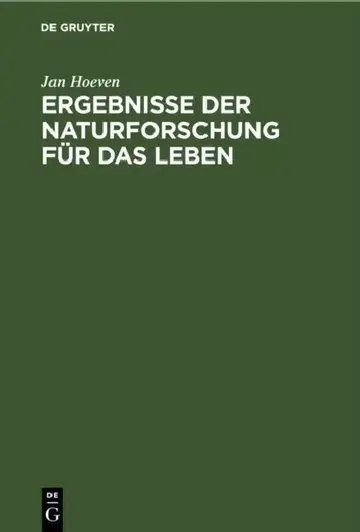 Cover of Ergebnisse der Naturforschung für das Leben