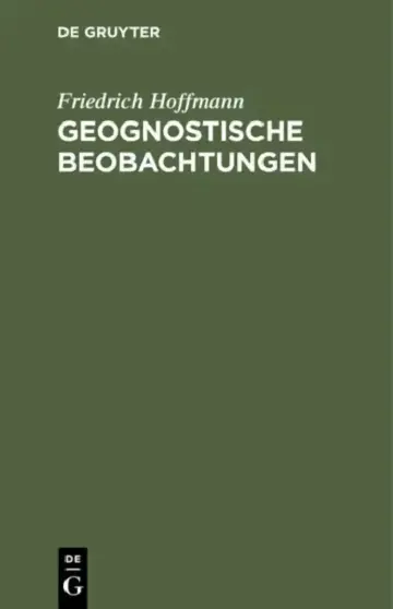 Cover of Geognostische Beobachtungen