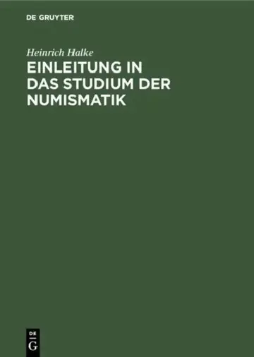 Cover of Einleitung in das Studium der Numismatik