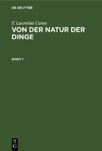 Cover of T. Lucretius Carus
