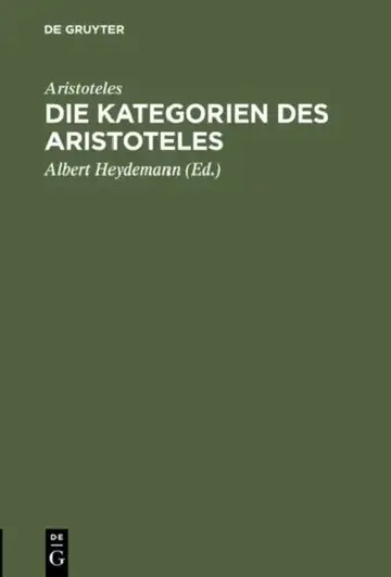 Cover of Die Kategorien des Aristoteles