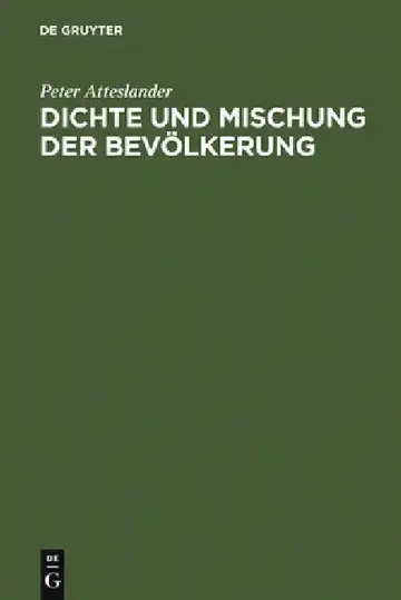 Cover of Dichte und Mischung der Bevölkerung