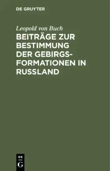 Cover of Beiträge Zur Bestimmung Der Gebirgsformationen in Russland