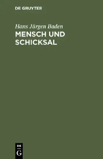 Cover of Mensch und Schicksal
