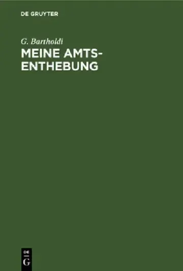 Cover of Meine Amts-Enthebung