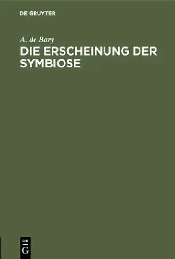 Cover of Die Erscheinung der Symbiose