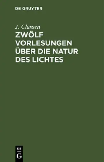 Cover of Zwölf Vorlesungen über die Natur des Lichtes