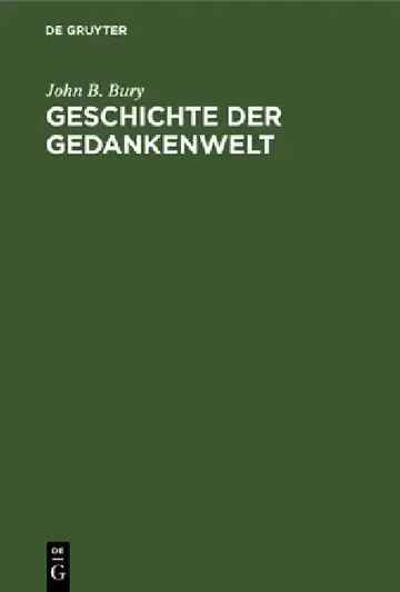 Cover of Geschichte Der Gedankenwelt