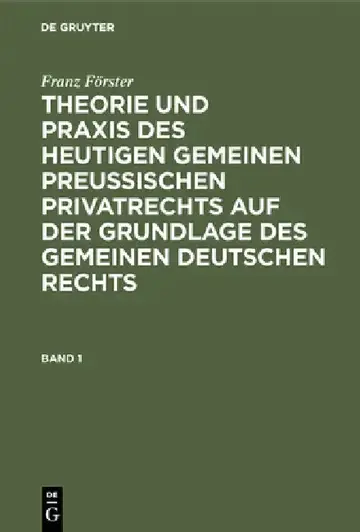 Cover of Franz Förster