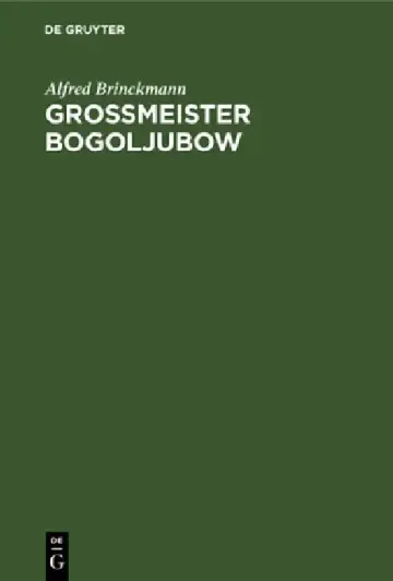 Cover of Grossmeister Bogoljubow