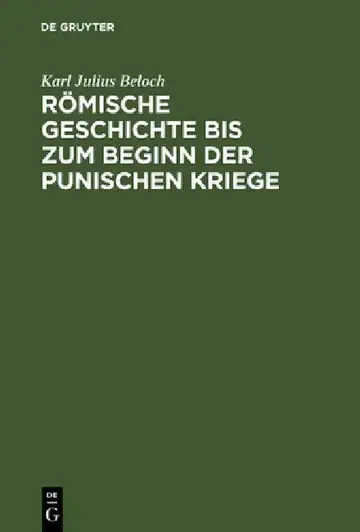 Cover of Römische Geschichte Bis Zum Beginn Der Punischen Kriege
