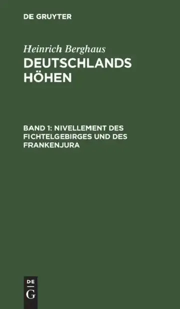 Cover of Nivellement Des Fichtelgebirges Und Des Frankenjura