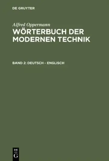 Cover of Wörterbuch der modernen Technik, Band 2, Deutsch - Englisch