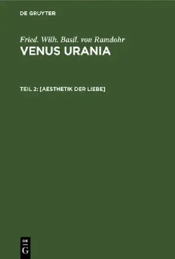 Cover of [Aesthetik Der Liebe]