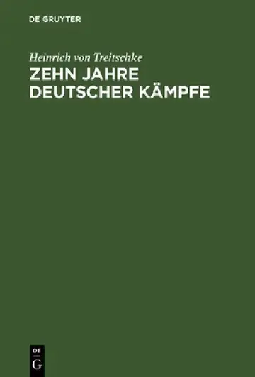 Cover of Zehn Jahre deutscher Kämpfe