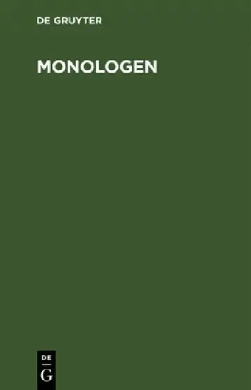 Cover of Monologen