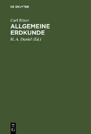 Cover of Allgemeine Erdkunde