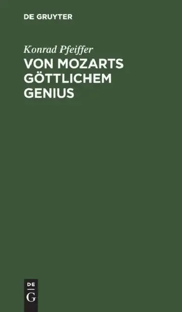 Cover of Von Mozarts Göttlichem Genius