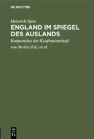 Cover of England im Spiegel des Auslands