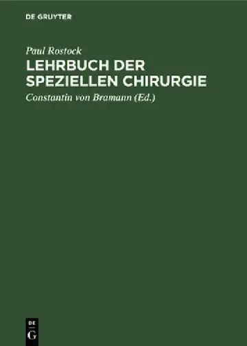 Cover of Lehrbuch der speziellen Chirurgie