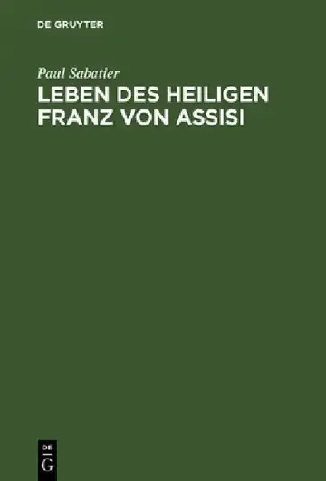 Cover of Leben des Heiligen Franz von Assisi