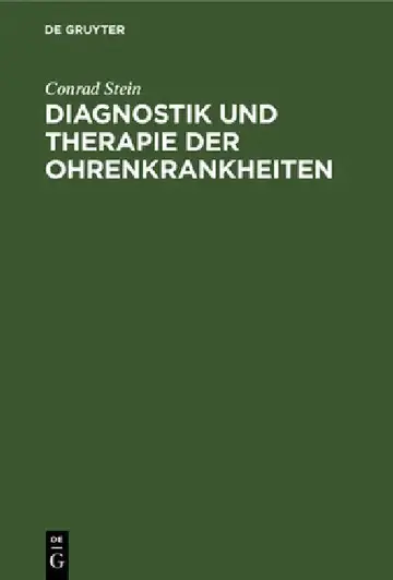 Cover of Diagnostik Und Therapie Der Ohrenkrankheiten