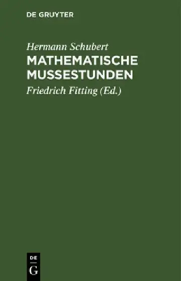 Cover of Mathematische Mußestunden