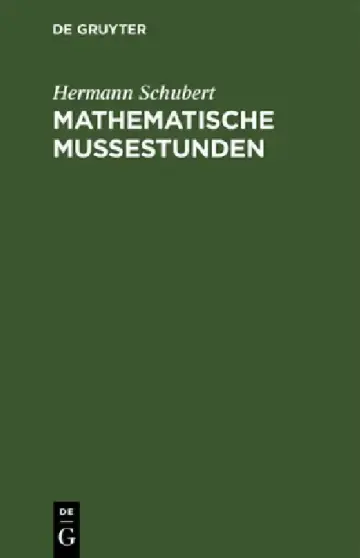 Cover of Mathematische Mussestunden