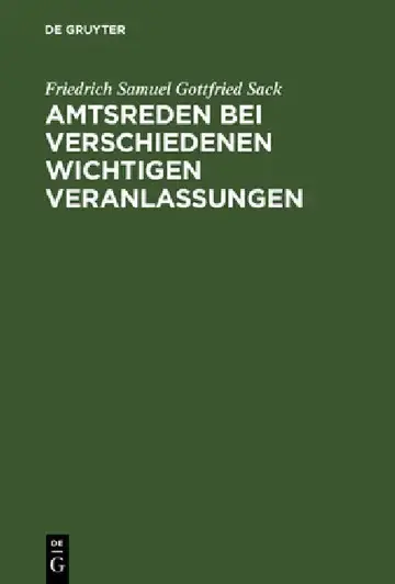 Cover of Amtsreden bei verschiedenen wichtigen Veranlassungen