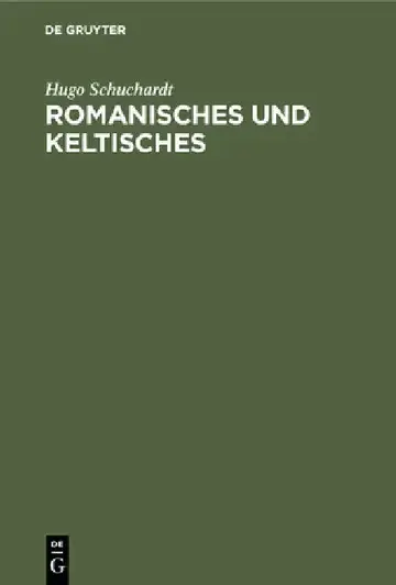 Cover of Romanisches und keltisches