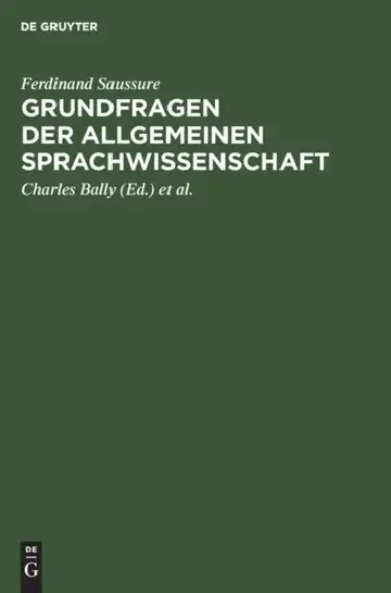 Cover of Grundfragen Der Allgemeinen Sprachwissenschaft