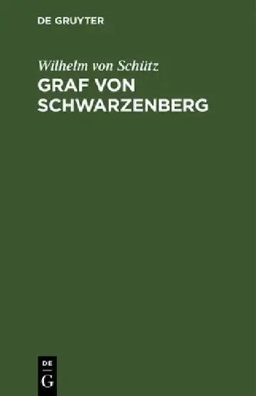 Cover of Graf Von Schwarzenberg