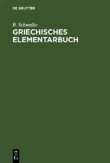 Cover of Griechisches Elementarbuch