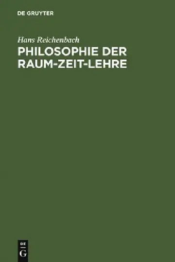Cover of Philosophie Der Raum-Zeit-Lehre