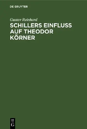 Cover of Schillers Einfluss auf Theodor Körner
