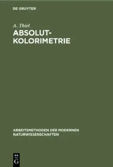Cover of Absolutkolorimetrie