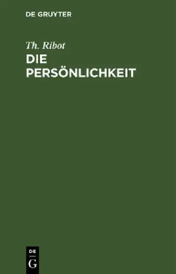 Cover of Die Persönlichkeit