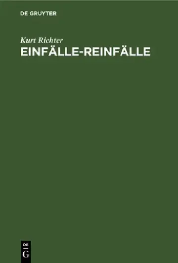 Cover of Einfälle-Reinfälle