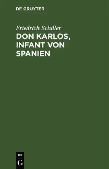 Cover of Don Karlos, Infant Von Spanien