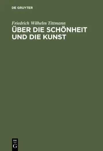 Cover of Über Die Schönheit Und Die Kunst