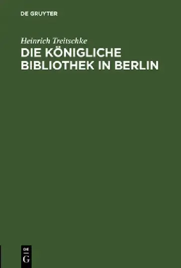 Cover of Die Königliche Bibliothek in Berlin