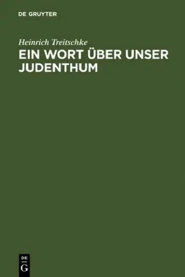 Cover of Ein Wort über unser Judenthum