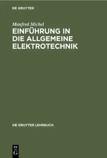Cover of Einführung in die allgemeine Elektrotechnik