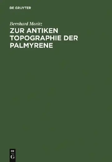 Cover of Zur Antiken Topographie Der Palmyrene