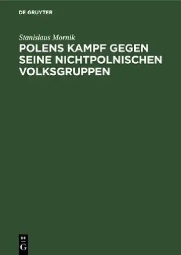 Cover of Polens Kampf Gegen Seine Nichtpolnischen Volksgruppen