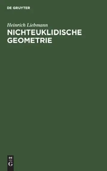 Cover of Nichteuklidische Geometrie